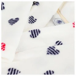 Online Petit Bateau Robe de Chambre Cœurs Rayés | Blanc