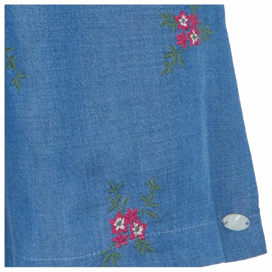 Discount Robe Denim Brodée | Enfant Robes, Combinaisons