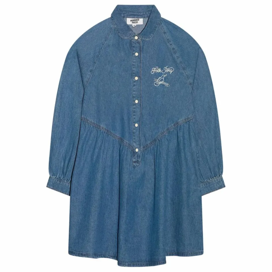 Enfant Hundred Pieces Robes, Combinaisons|Robes, Combinaisons*Robe Denim Brodée Shirley |