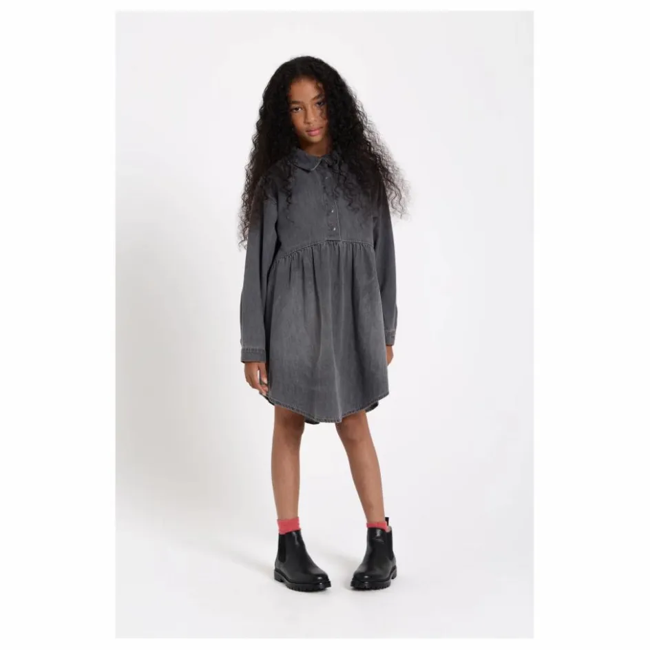 Finger in the nose Robe Denim Darlin | Denim gris