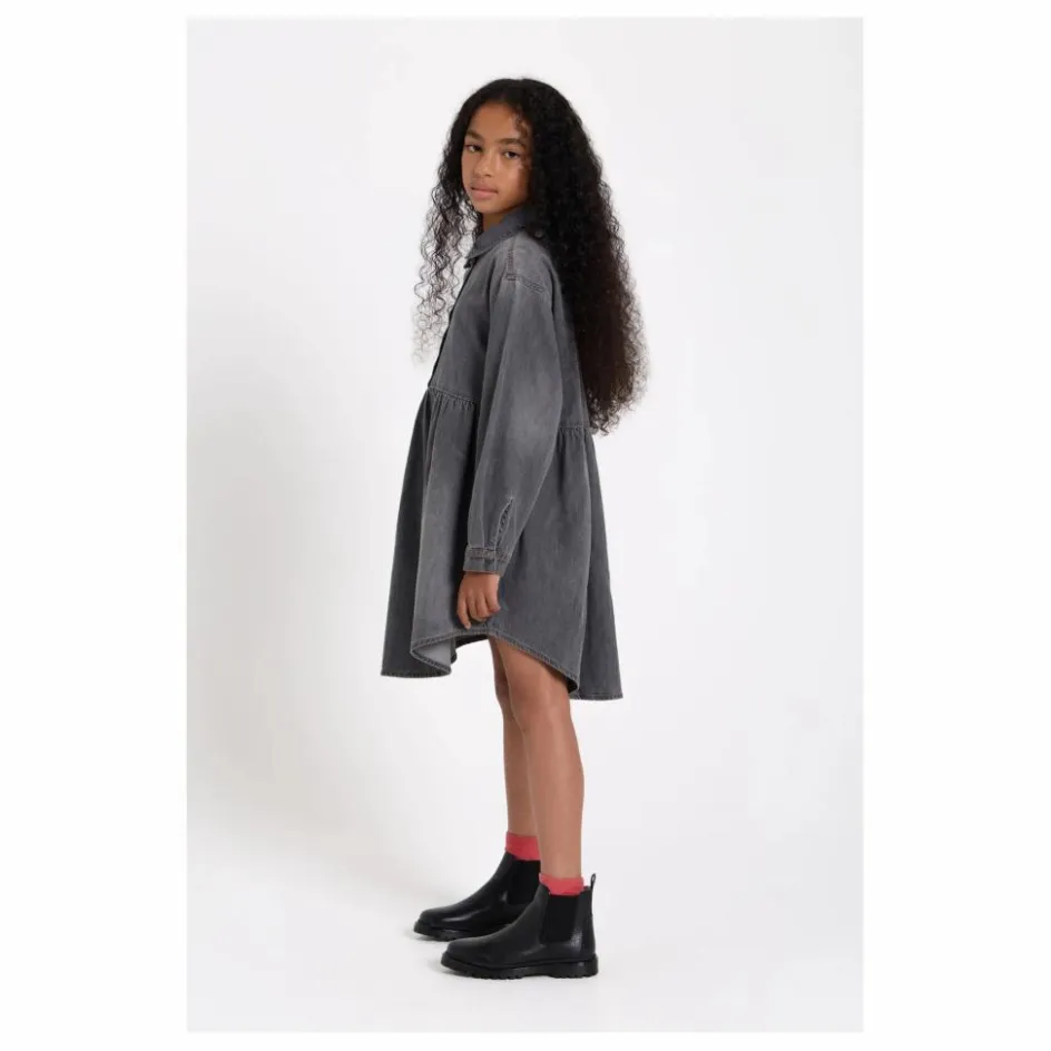 Finger in the nose Robe Denim Darlin | Denim gris