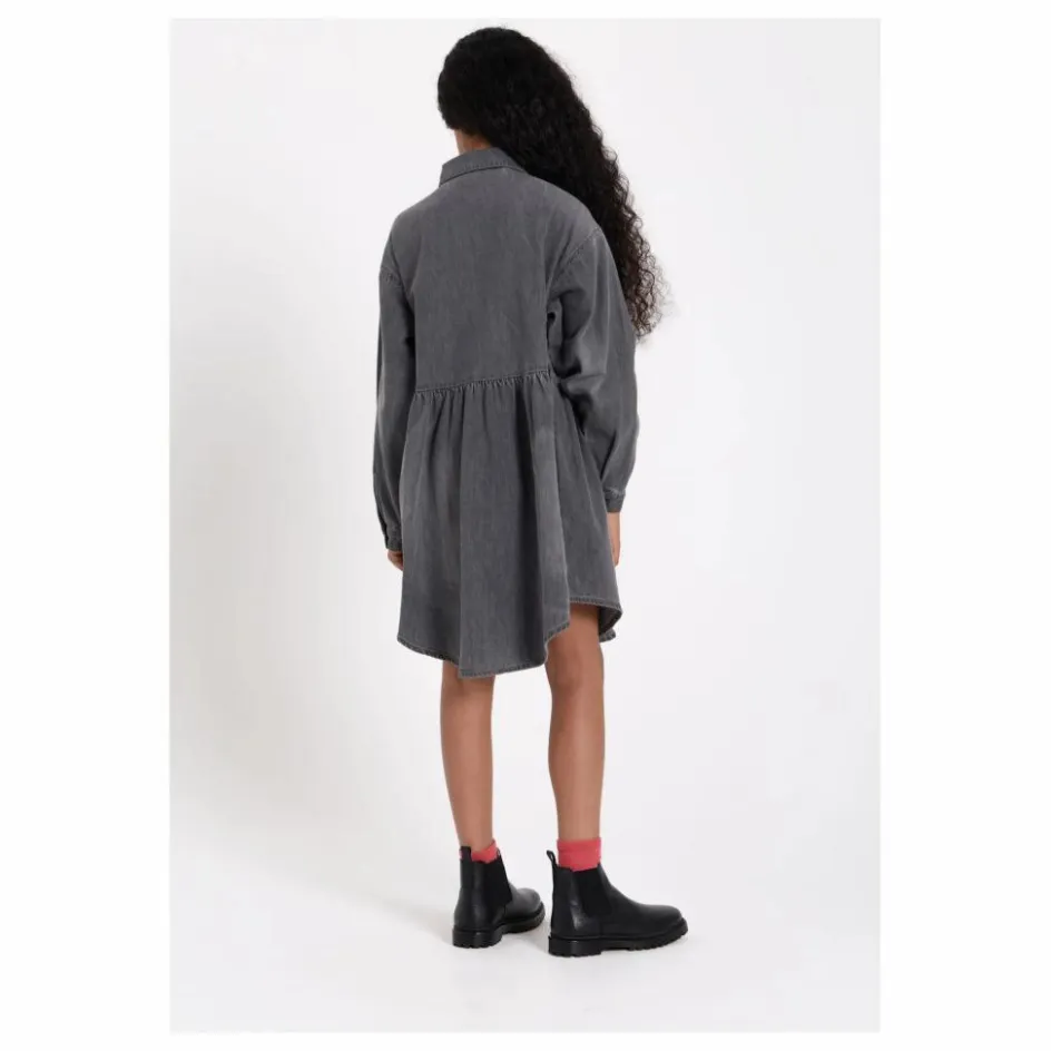 Finger in the nose Robe Denim Darlin | Denim gris