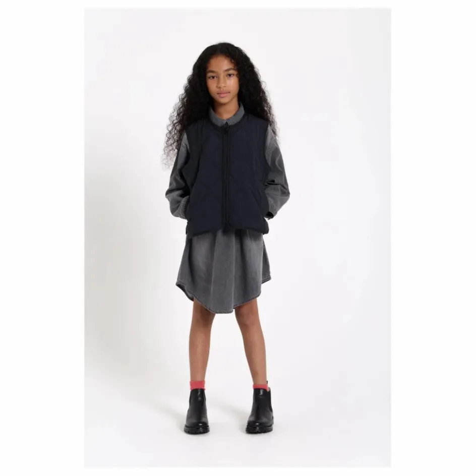 Finger in the nose Robe Denim Darlin | Denim gris