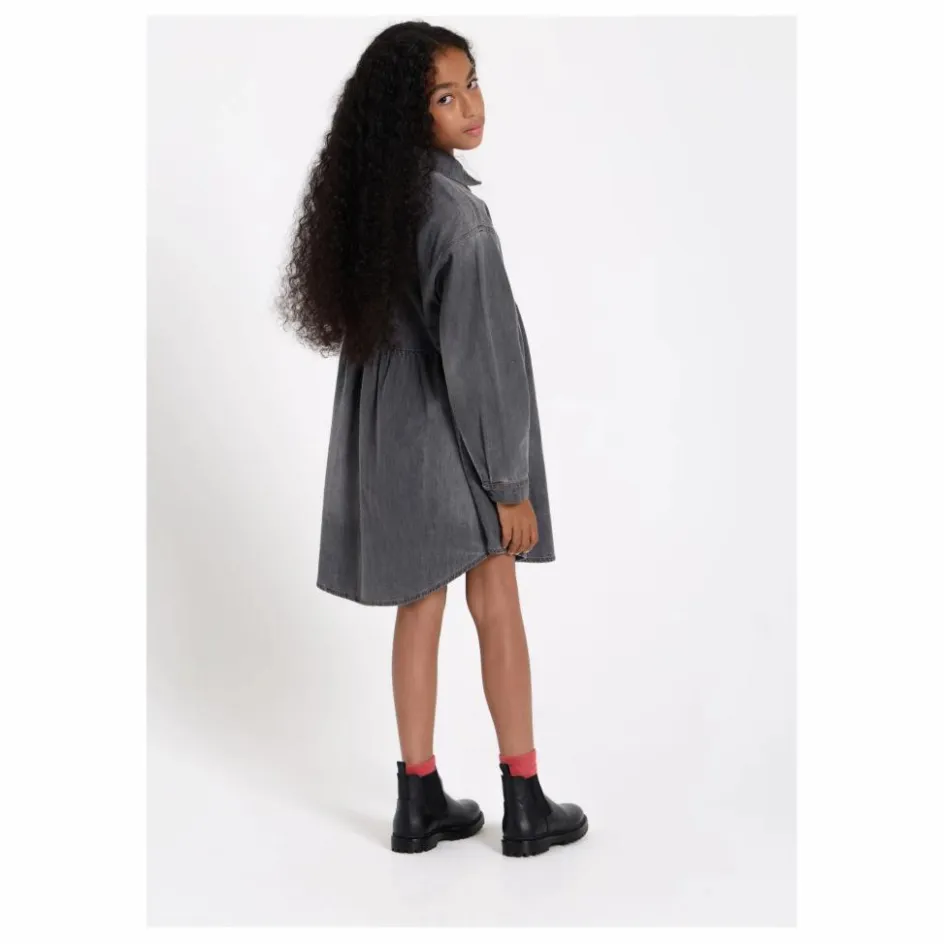 Finger in the nose Robe Denim Darlin | Denim gris