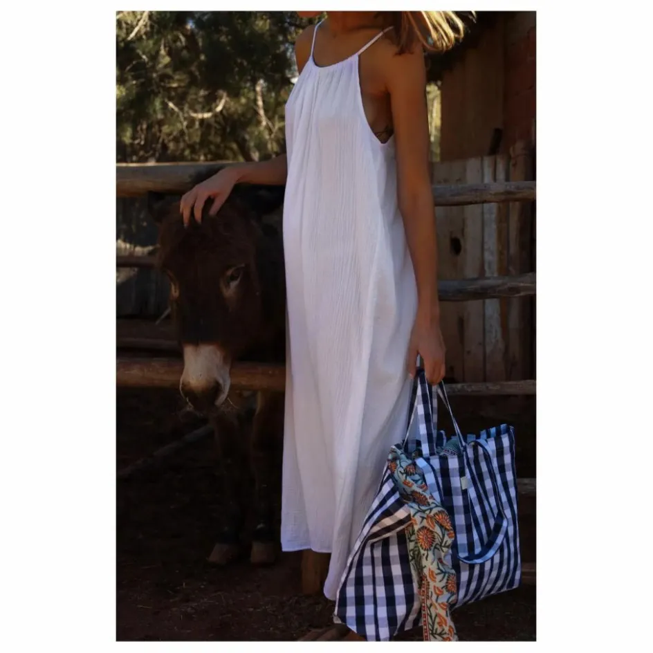 Clearance Robe Dos Nu Gaze de Coton | Femme Robes, Combinaisons