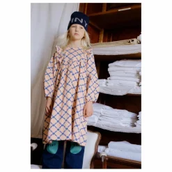 Tinycottons Robe en Jean Rayée | Crème