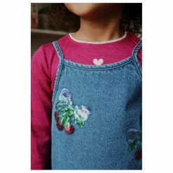Clearance Konges Sløjd Robe en Jean Sequins Magot Coton Bio | Bleu