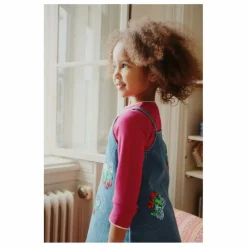 Clearance Konges Sløjd Robe en Jean Sequins Magot Coton Bio | Bleu