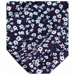 Discount Petit Bateau Robe Fleurie Coton Bio | Bleu marine
