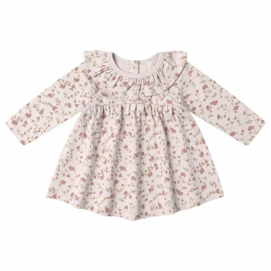 Enfant Quincy Mae Robes, Combinaisons|Robes*Robe Fleurie Coton Bio | Lilas
