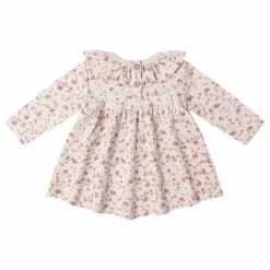 Enfant Quincy Mae Robes, Combinaisons|Robes*Robe Fleurie Coton Bio | Lilas