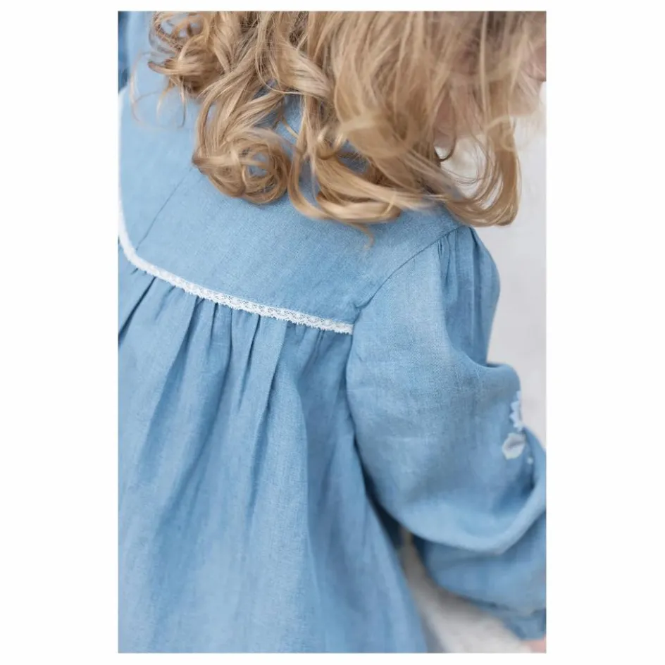 Enfant Tartine et Chocolat Robes, Combinaisons|Robes*Robe Fleurie Denim |