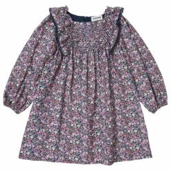Outlet Tocoto Vintage Robe Fleurs | Bleu marine