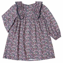 Outlet Tocoto Vintage Robe Fleurs | Bleu marine