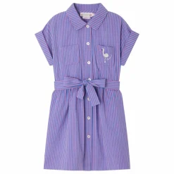 Enfant Bonpoint Robes, Combinaisons|Robes, Combinaisons*Robe Gisèle Rayée Coton Bio |