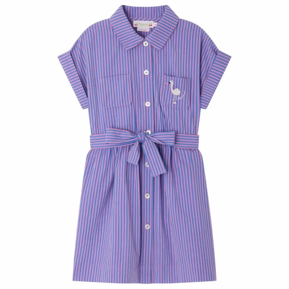 Enfant Bonpoint Robes, Combinaisons|Robes, Combinaisons*Robe Gisèle Rayée Coton Bio |