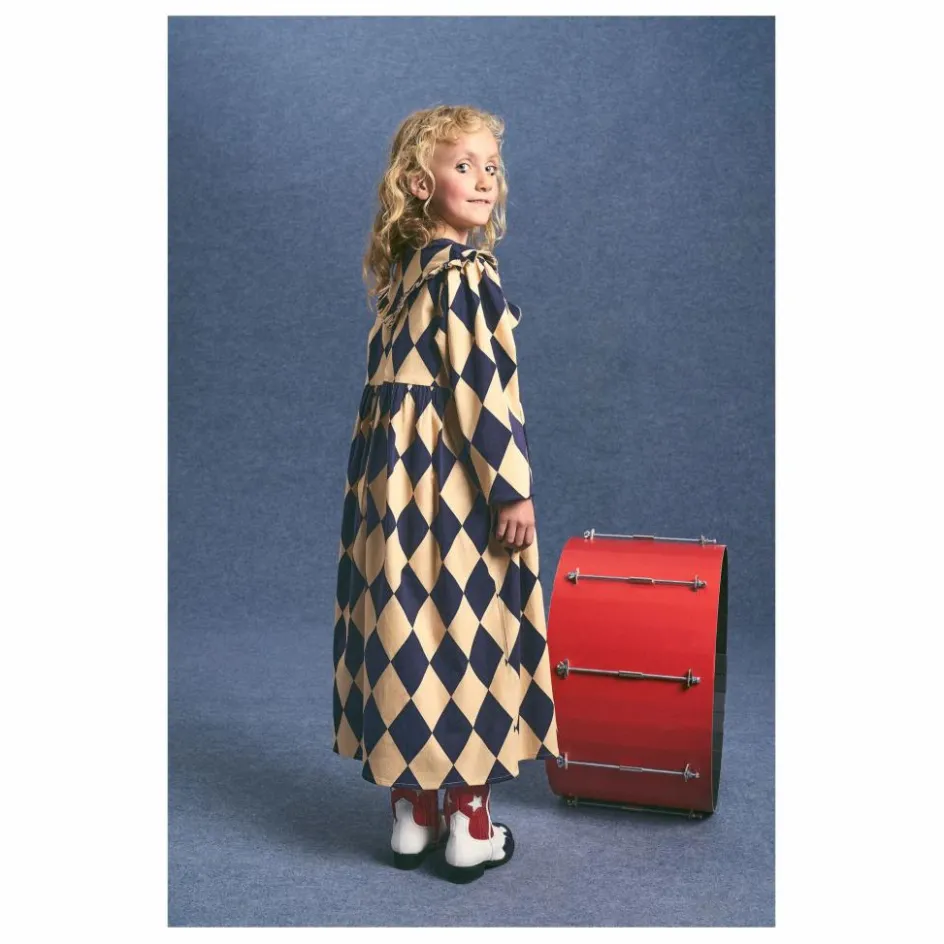 Maison Mangostan Robe Harlequin Coton Bio ||Enfant Robes, Combinaisons