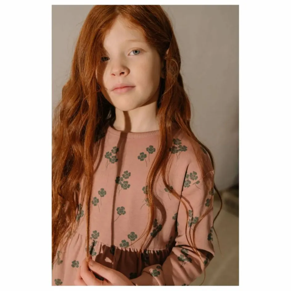Hot Studio Bohème Robe Hoy Trèfles Coton Bio | Rose