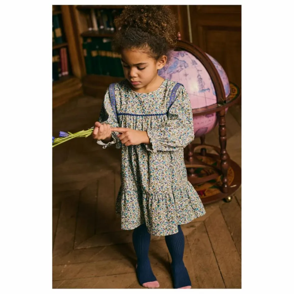Online Robe Isatys Fleurie Velours Côtelé Fin | Enfant Robes, Combinaisons