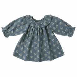 Enfant Quincy Mae Robes, Combinaisons|Robes*Robe Isla Fleurie Gaze de Coton Bio |