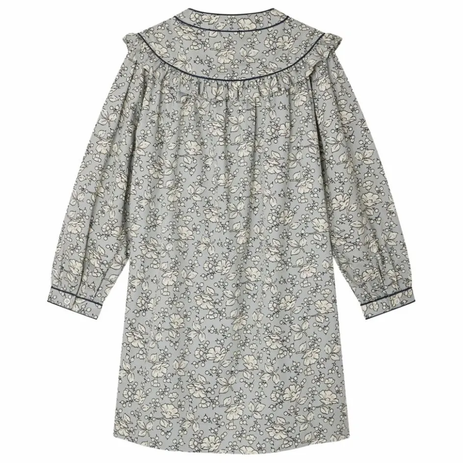 Hot Bonpoint Robe Jacinta Coton Bio | Bleu gris
