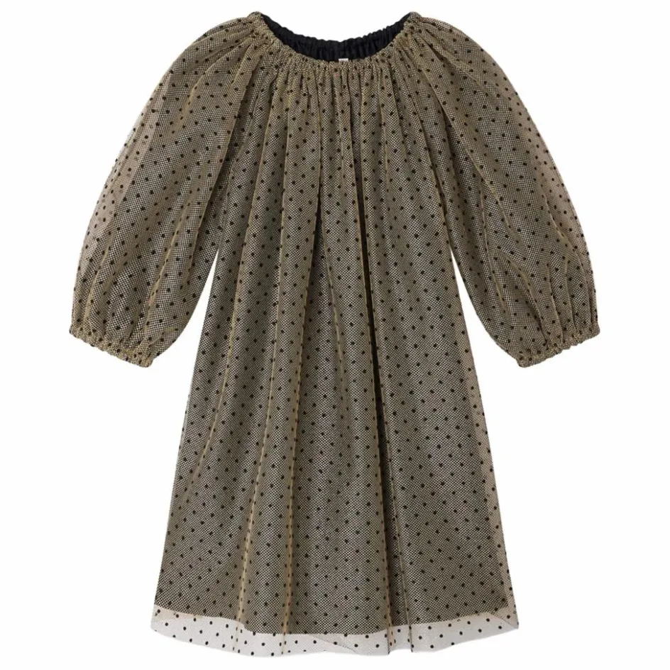 Hot Bonpoint Robe Juste Tulle Flocke | Or