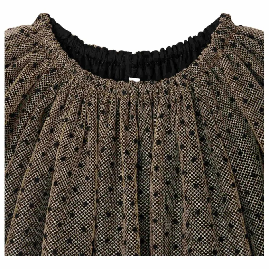 Hot Bonpoint Robe Juste Tulle Flocke | Or
