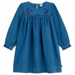 Petit Bateau Robe Légère Denim Coton Bio ||Enfant Robes, Combinaisons