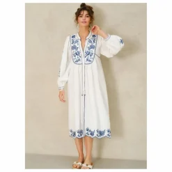 M.A.B.E. Robe Lucia Brodée ||Femme Robes, Combinaisons