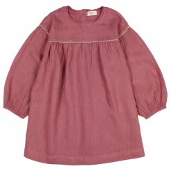 Online Búho Robe Lurex Gaze de Coton Bio | Mauve