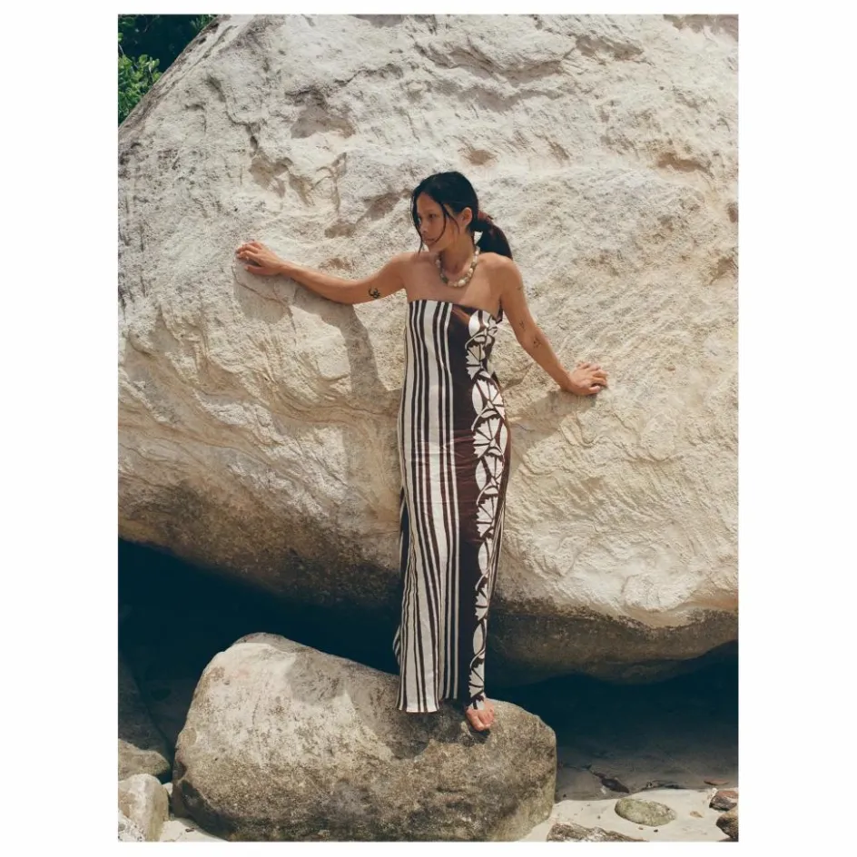 Soleil Soleil Robe Maeve Clove Coconut Lin ||Femme Robes, Combinaisons