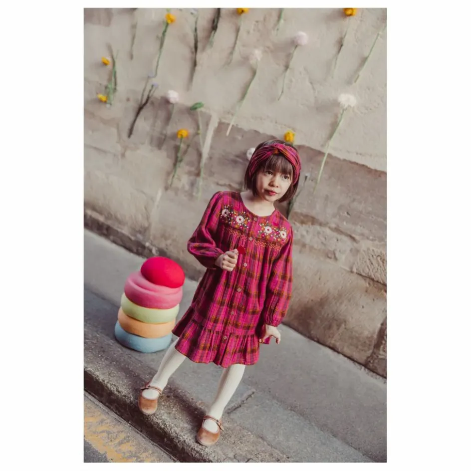Online Louise Misha Robe Massilia Coton Bio | Rose fuschia