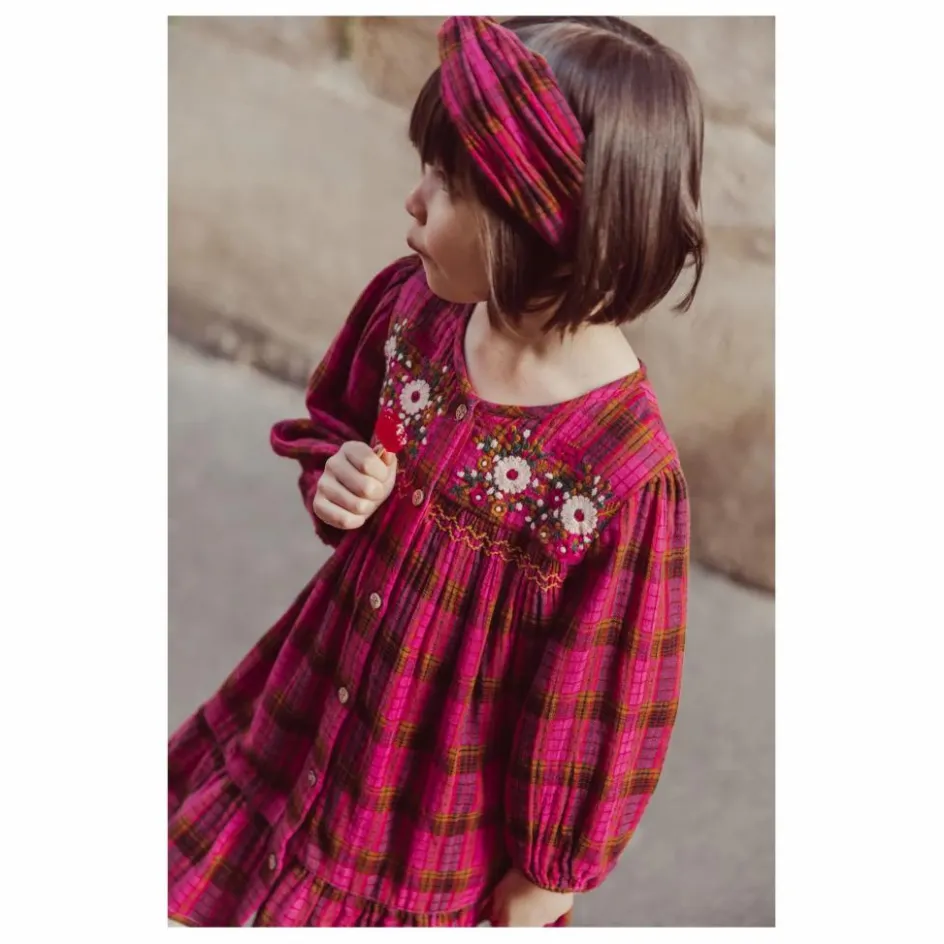 Online Louise Misha Robe Massilia Coton Bio | Rose fuschia