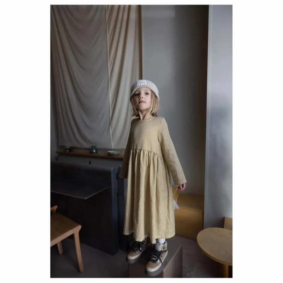 brunobruno nation Robe Midi Vita Carreaux Coton Bio ||Enfant Robes, Combinaisons