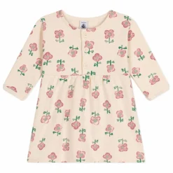 Petit Bateau Robe Molleton Fleurs Bébé || Robes