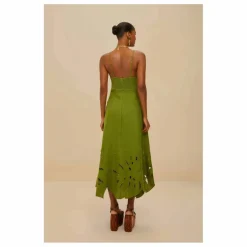 Farm Rio Robe Monstera Brodée Lin ||Femme Robes, Combinaisons