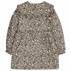 the new society Robe Nelia Léopard Double Gaze de Coton ||Enfant Robes, Combinaisons|Robes, Combinaisons