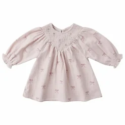 Sale Quincy Mae Robe Nœuds Gaze de Coton Bio | Lilas tLilas