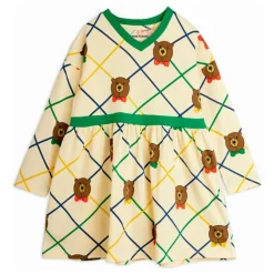 Enfant Mini Rodini Robes, Combinaisons|Robes*Robe Ours Carreaux Coton Bio |