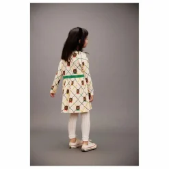 Enfant Mini Rodini Robes, Combinaisons|Robes*Robe Ours Carreaux Coton Bio |