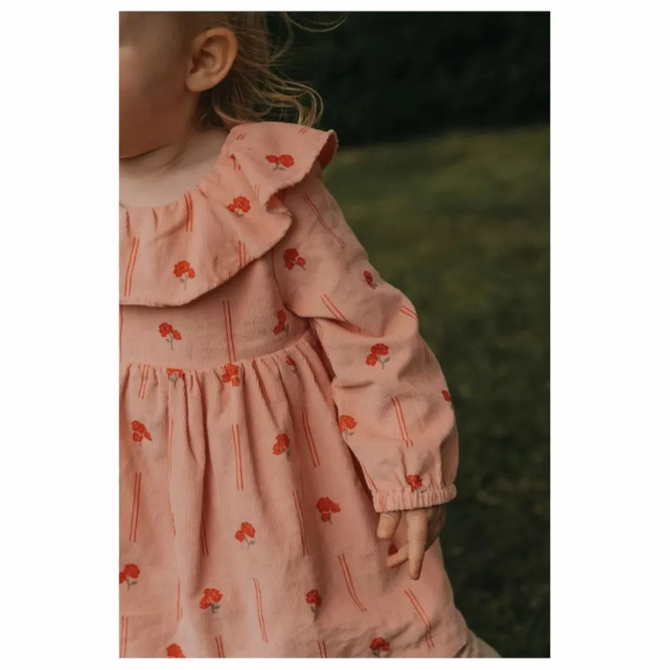 Best garbo&friends Robe Peony Velours Côtelé Mini | Rose