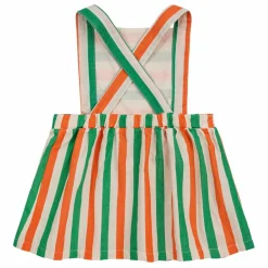 Clearance Bobo Choses Robe Pinafore Rayée | Ecru