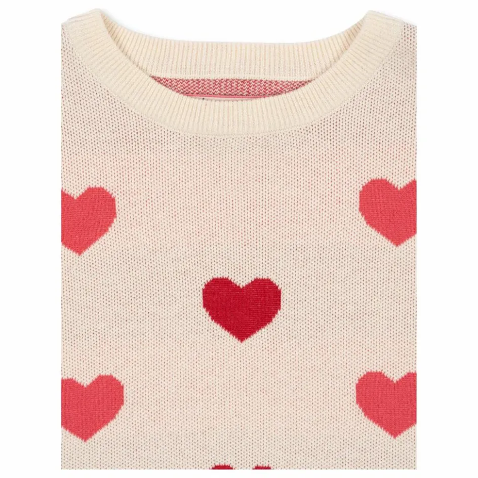 Konges Sløjd Robe Pull Lapis Cœurs Coton Bio ||Enfant Robes, Combinaisons|Robes