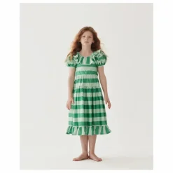 The Middle Daughter Robe Rayée Popeline de Coton ||Enfant Robes, Combinaisons