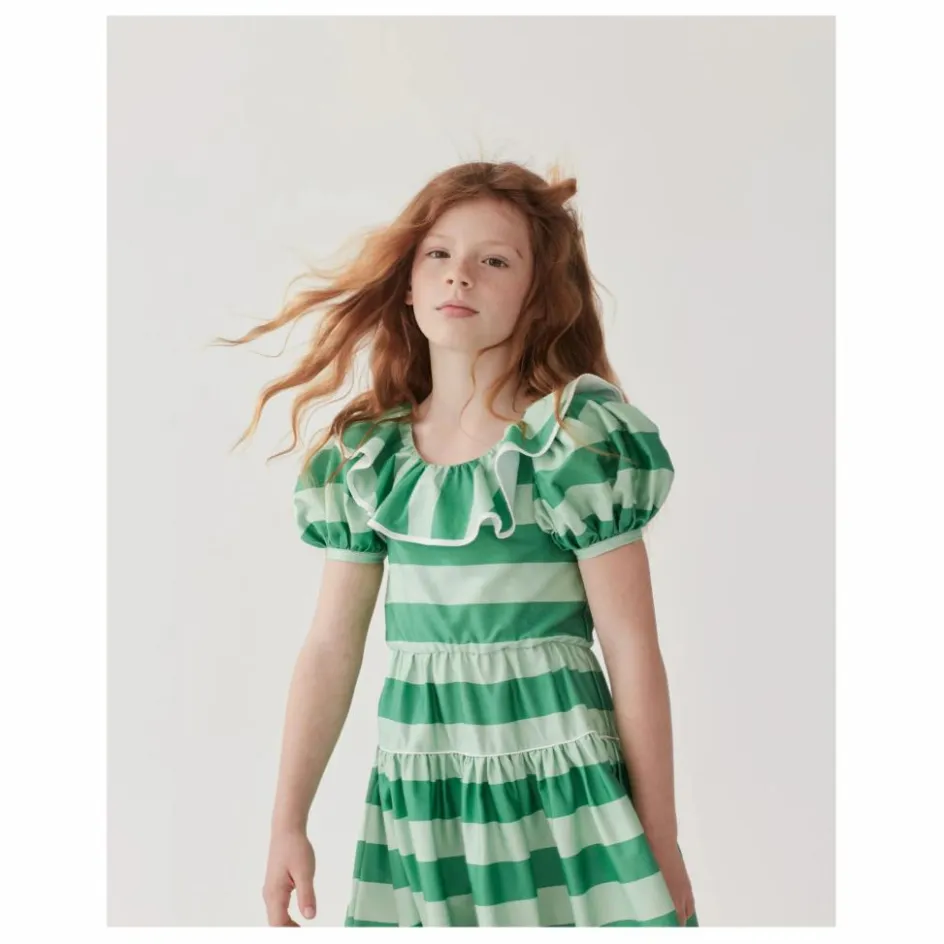 The Middle Daughter Robe Rayée Popeline de Coton ||Enfant Robes, Combinaisons