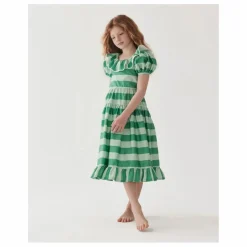 The Middle Daughter Robe Rayée Popeline de Coton ||Enfant Robes, Combinaisons