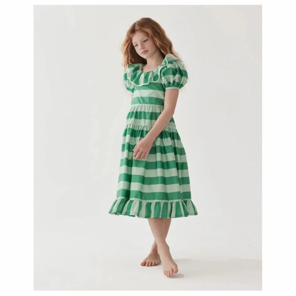 The Middle Daughter Robe Rayée Popeline de Coton ||Enfant Robes, Combinaisons