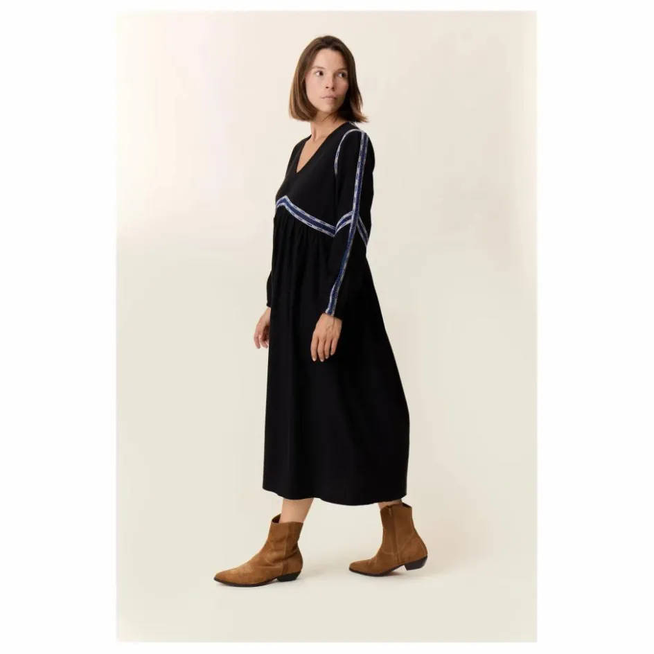Discount Leon & Harper Robe Reeta Lad | Noir