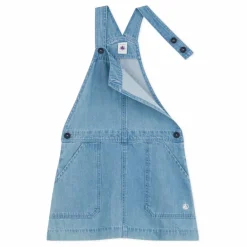 Hot Petit Bateau Robe Salopette Meduse Denim | Bleu jean