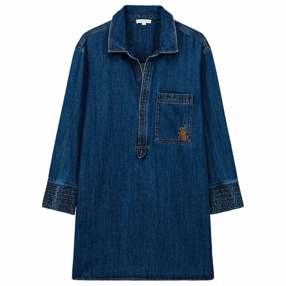 Sale Louise Misha Robe Siana Denim - Collection Femme | Bleu